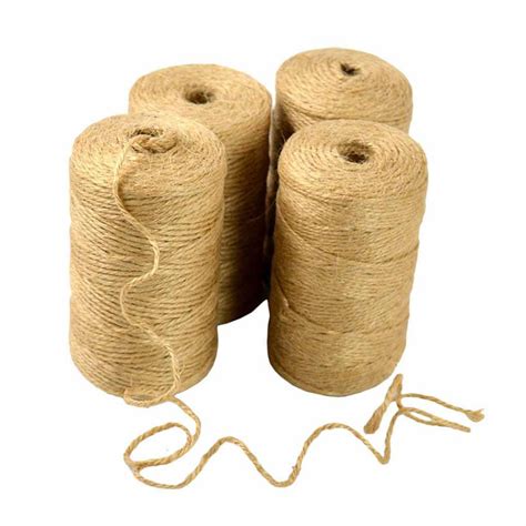 Eai 2mm 150m Length Natural Jute Twine Thick String 3ply Rope Diy Arts