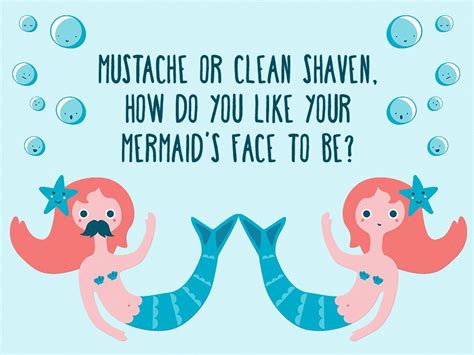 Friday Dilemma Mustache Or Clean Shaven How Do You Like Your Mermaid