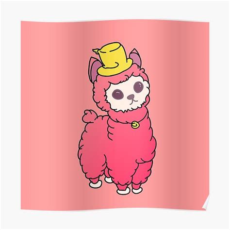 Cute Baby Llama Poster By Wedesign5 Redbubble