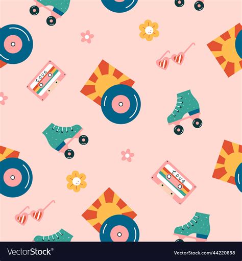 Groovy Retro Pattern Royalty Free Vector Image