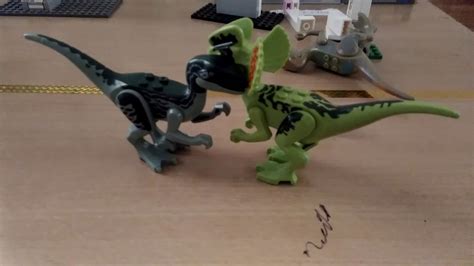 Lego Jurassic World Raptor Fight Part 1 Youtube