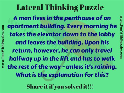 Lateral Thinking Puzzles For Kids