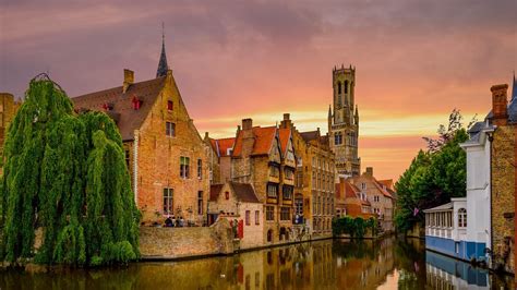 Eski takımına geri dönğyor nabil dirar, club brugge ile anlaştı. Buildings and Church along a Canal in Bruges, Belgium HD Wallpaper | Background Image ...