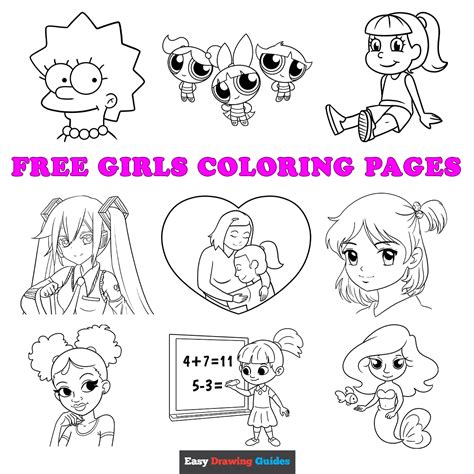 Free Printable Girls Coloring Pages For Kids