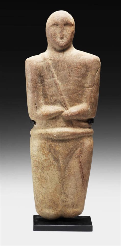 A South Arabian Granite Stylised Idol Circa 3rd 2nd Millennium Bc