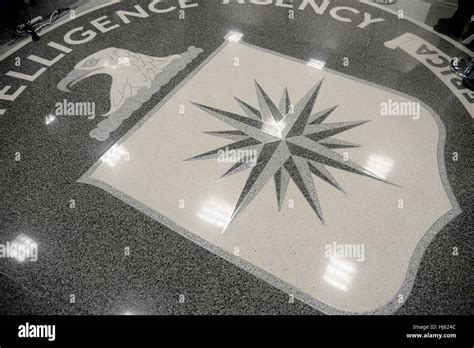 The Seal Of The Central Intelligence Agency Cia Is Seen On The Floor