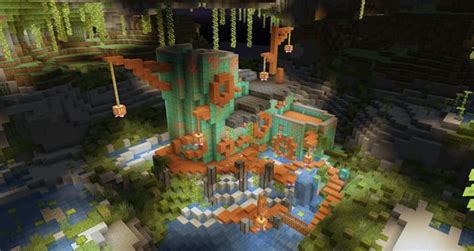 A Home In The Lush Caves Rminecraft