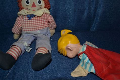 Lot 94 Vintage Raggedy Andy And Vintage Dennis The Menace Puppet
