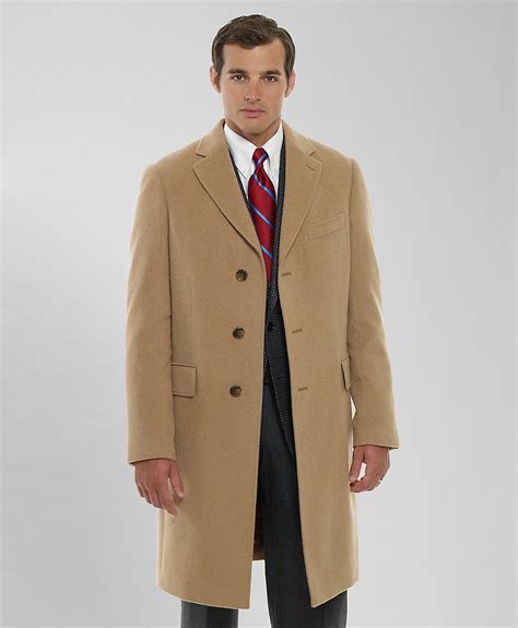 Lyst Brooks Brothers Camel Hair Regent Coat In Brown For Men