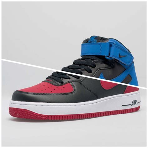 Nike Air Force 1 Mid Colorways Inspired By The Bred And Royal Air