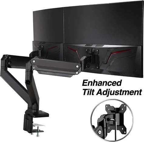Mounts White Full Motion Modern Swivel Arm Fits Computer Monitors 13 To