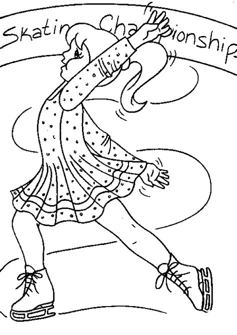 Ice Skating Coloring Pages Learn To Coloring
