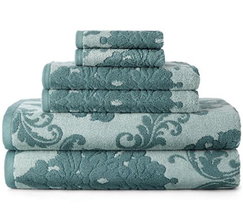 Shop for damask bath towels online at target. 6-pc. Signature Soft Damask Bath Towel Set | Everything ...