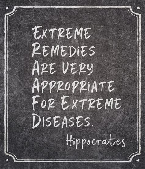 Extreme Remedies Hippocrates Citeren Stock Afbeelding Image Of Remedies Verticaal 260436689