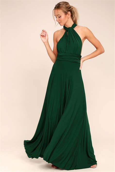 Awesome Forest Green Dress Maxi Dress Wrap Dress