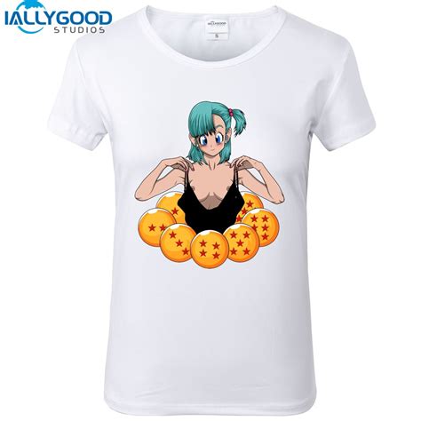 When autocomplete results are available use up and down arrows to review and enter to select. 2017 New Summer Japanese Cute Cartoon Bulma Sexy T Shirts Women White Dragonball T shirts Casual ...