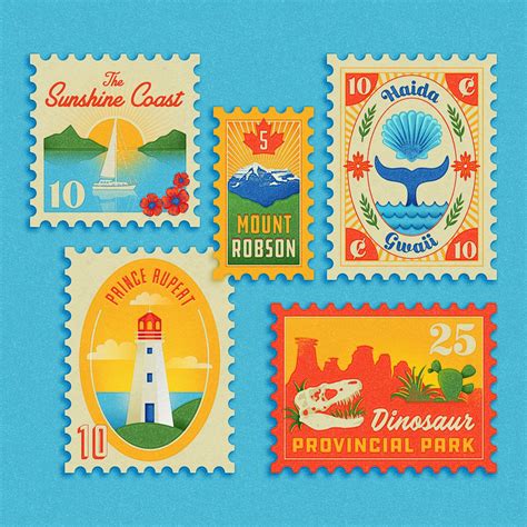 40 Creative Postage Stamps For Your Inspiration Design Web Design