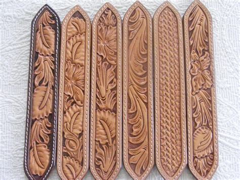 Leather Tooling Patterns Belt Samples Leather Stamps Leather Art