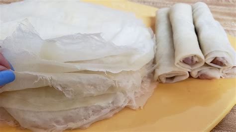 easiest homemade lumpia wrapper spring roll wrapper recipe no messy hand brush technique