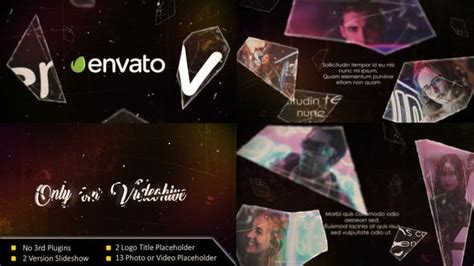 Videohive Shatter Glass Slideshow Free After Effects Template Videohive Projects