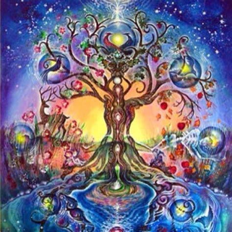 Tree Of Life Illustration Tree Of Life Art Visionary Art Spiritual Art