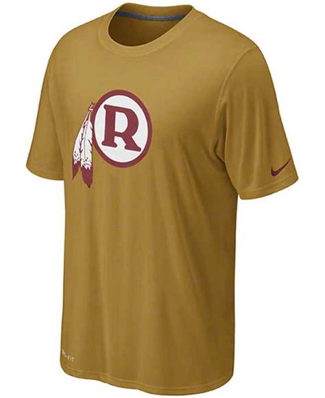 Nike Mens Washington Redskins Retro Legend Authentic Logo Dri Fit T