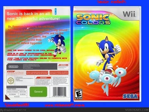 Sonic Colors Wii Box Art Cover By Shadxlox101