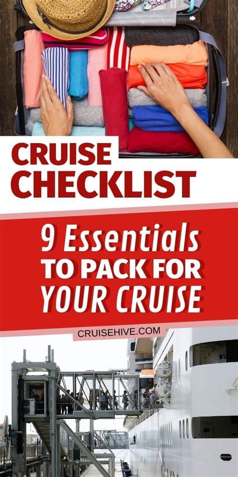 Cruise Checklist Essentials To Pack For Your Cruise Cruise Checklist Cruise Packing Tips