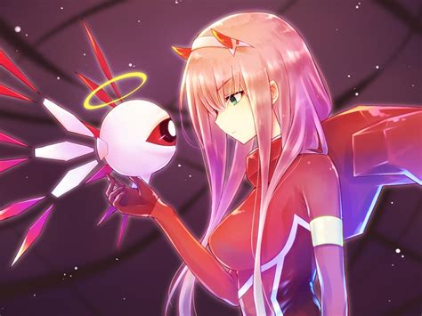 I actually doesnt know ho is the orignal guy ho made the animation, if you see this pls contact me! Desktop wallpaper anime girl, robot, zero two, long hair ...