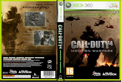 Call Of Duty 4 Modern Warfare Xbox 360 Box Art Cover By Acr