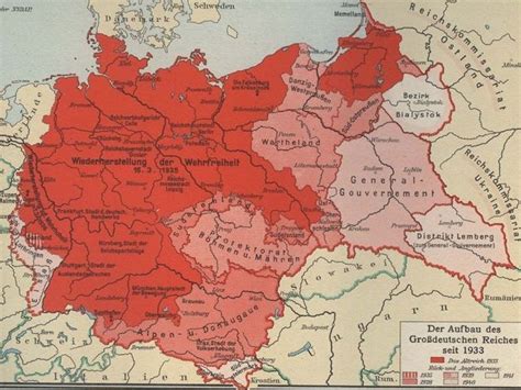 Großdeutsches Reich Landkarte Deutschland Europäische Geschichte