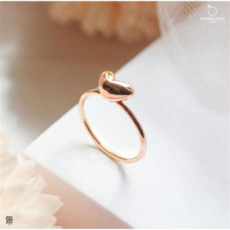 Jual Cincin Sandra Dewi Gold Golden Love Series 75 5 Sni Ri200208 Shopee Indonesia