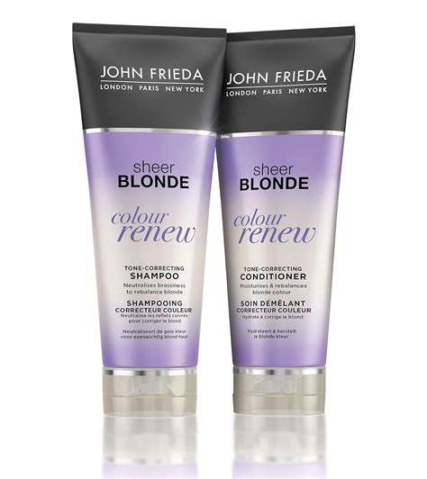 John Frieda Sheer Blonde Colour Renew Tone Correcting Duo Set Shampoo Conditioner 8 45 Ounce