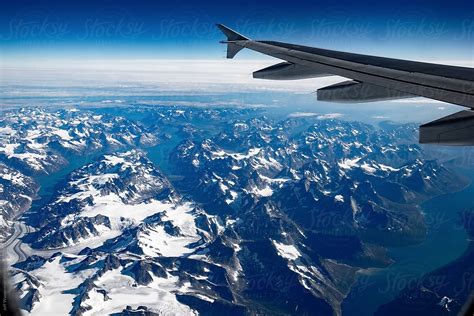 Aerial View Of Greenland From Airplane Window By Stocksy Contributor