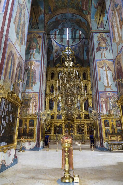 Interior With The Iconostasis In The Assumption Cathedral Of The