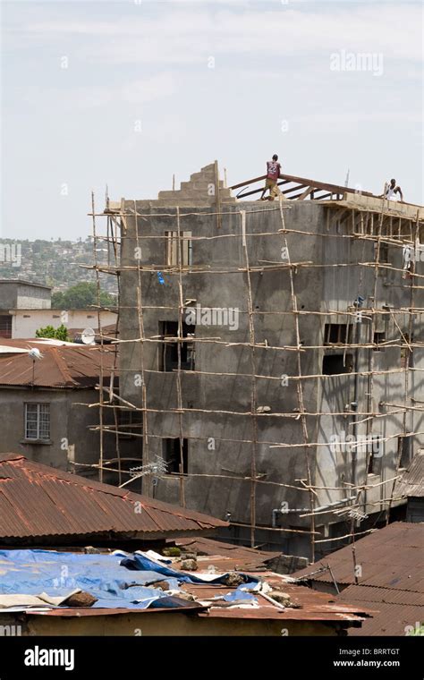 House Being Built In Freetown Sierra Leone West Africa Stock Photo Alamy