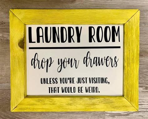 Laundry Room Drop Your Drawers Sign Etsy