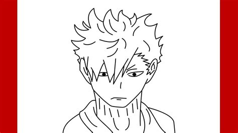 How To Draw Tetsur Kuroo From Haikyuu Step By Step Drawing Youtube