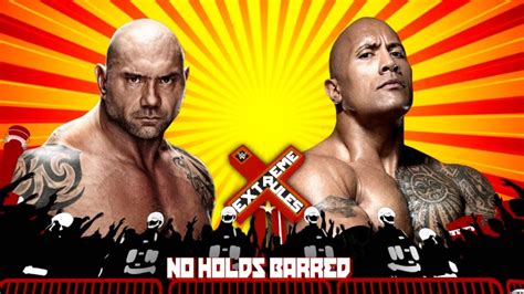 Wwe Batista Vs The Rock No Holds Barred Match Youtube