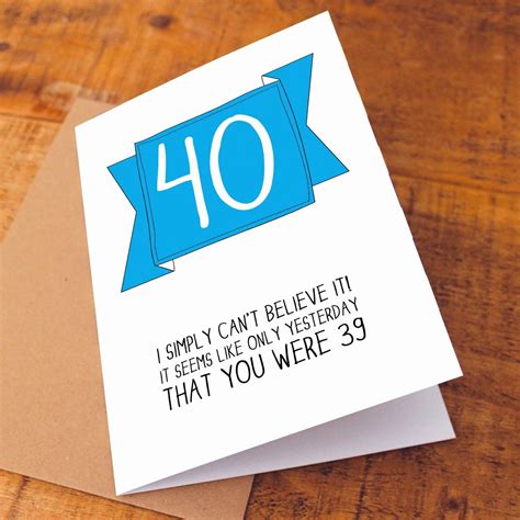 Funny Ideas For 40th Birthday