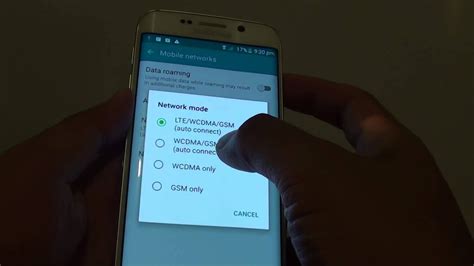 Samsung Galaxy S6 Edge How To Change Network Mode Lte Gsm Wcdma