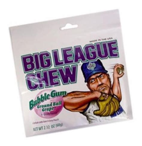 Big League Chew Bubblegum Ground Ball Grape Big League Chew Grapes