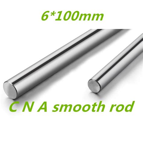 2pcs Linear Shaft 6mm 100mm Rod Shaft WCS 6mm Linear Shaft L 100mm