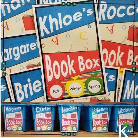 Student Book Box Labels Measure 3x5 To Cover The Entire Front Panel Of