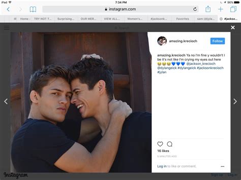 Jackson Krecioch And Dylan Geick Crying My Eyes Out Gay Couple Best Love Byron Lgbtq