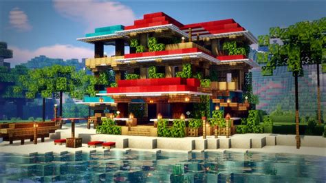 Youtube Minecraft Beach House Beach House Minecraft Tutorial My XXX