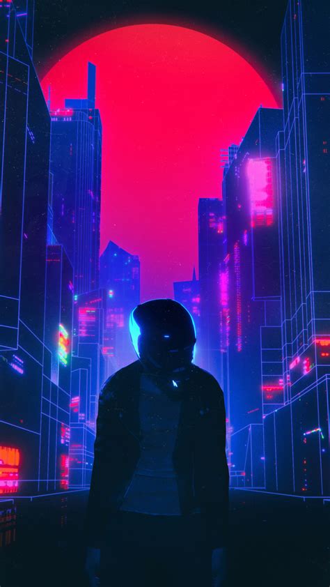 1080x1920 cyberpunk retrowave artist artwork digital art hd behance for iphone 6 7 8