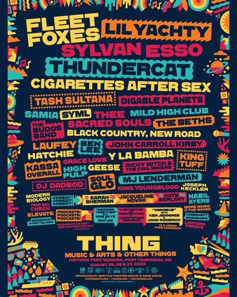 Thing Festival Lineup 2023 Fleet Foxes Lil Yachty Sylvan Esso And More