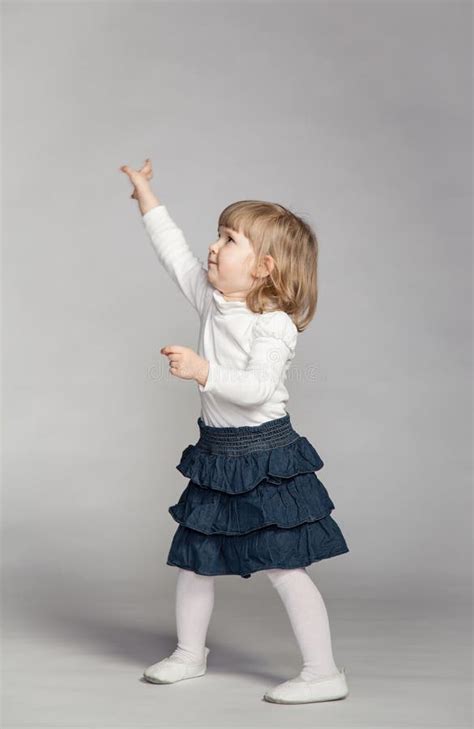 Little Baby Girl Dancing Stock Image Image Of Gesture 30457749