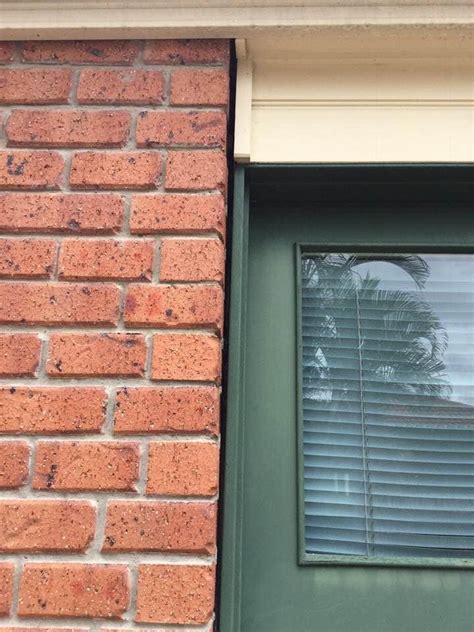 View Topic Gaps Between Brick And Window Brick And Door Frame Home